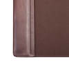Dacasso Chocolate Brown Leather 25.5" x 17.25" Side-Rail Desk Pad PR-3402
